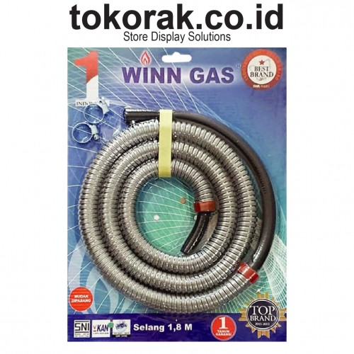 SELANG KOMPOR GAS 1.8 METER WINN GAS FLEXIBLE
